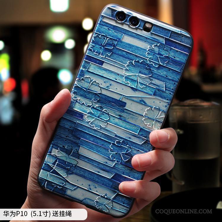 Huawei P10 Plus Tout Compris Délavé En Daim Coque De Téléphone Personnalité Incassable Étui Fluide Doux