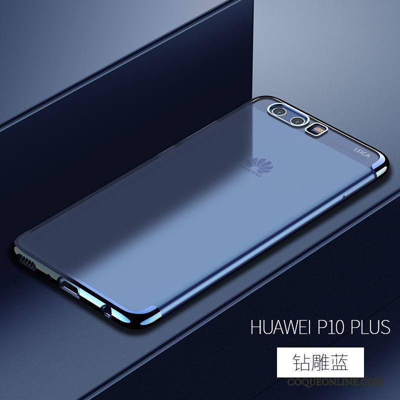 Huawei P10 Plus Transparent Protection Étui Coque De Téléphone Incassable Vert Personnalité