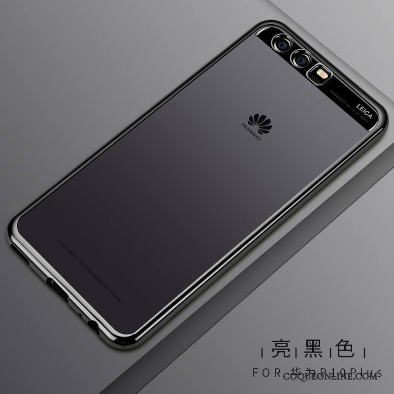 Huawei P10 Plus Très Mince Fluide Doux Or Coque De Téléphone Silicone Transparent Protection