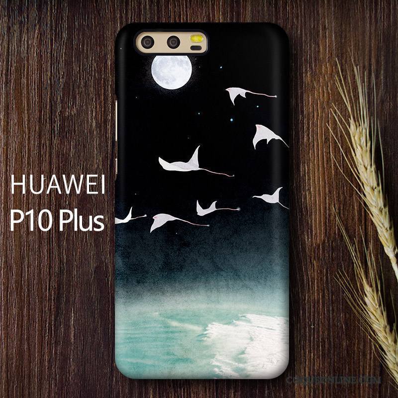 Huawei P10 Plus Téléphone Portable Art Difficile Coque Délavé En Daim De Téléphone Personnalité