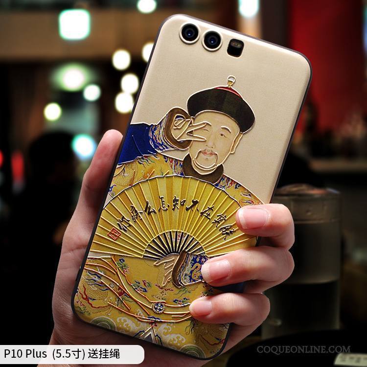 Huawei P10 Plus Étui Coque De Téléphone Délavé En Daim Silicone Créatif Personnalité Fluide Doux