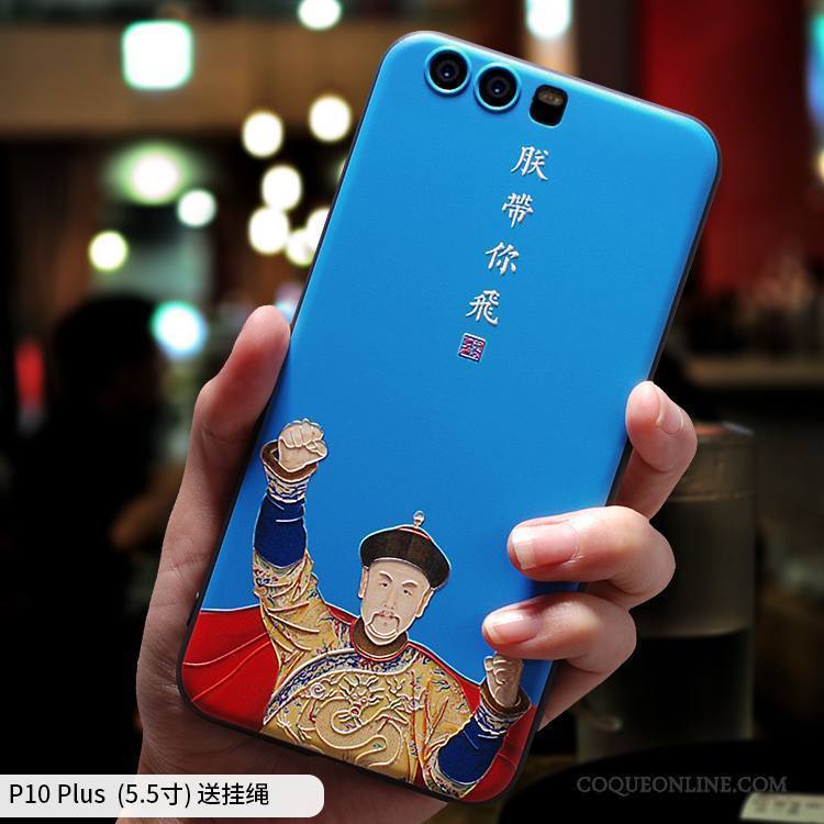 Huawei P10 Plus Étui Coque De Téléphone Délavé En Daim Silicone Créatif Personnalité Fluide Doux