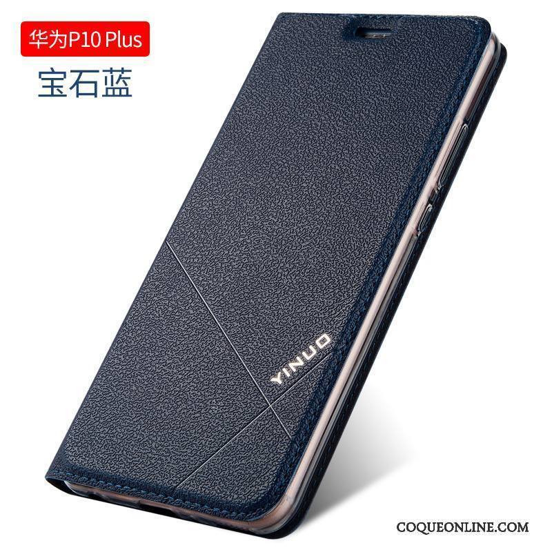 Huawei P10 Plus Étui Fluide Doux Noir Silicone Incassable Clamshell Coque De Téléphone