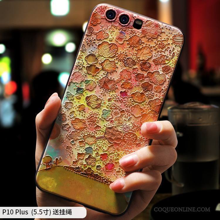 Huawei P10 Plus Étui Fluide Doux Tout Compris Silicone Coque De Téléphone Art Personnalité
