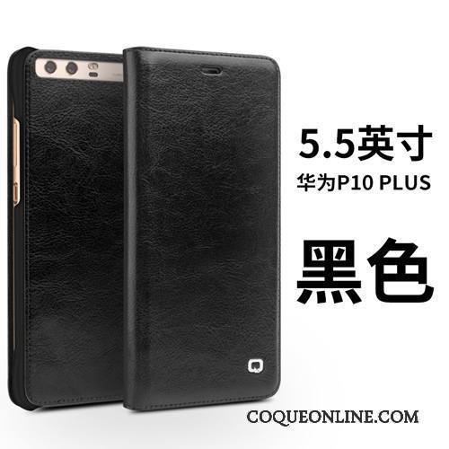 Huawei P10 Plus Étui Protection Étui En Cuir Cuir Véritable Housse Business Coque De Téléphone