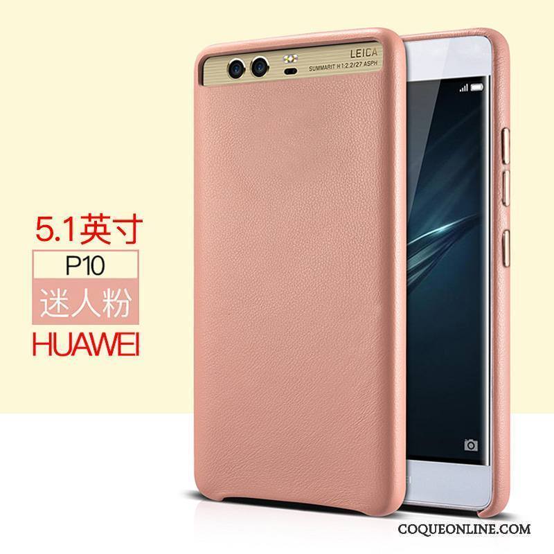Huawei P10 Protection Cuir Véritable Coque De Téléphone Bleu Téléphone Portable Tout Compris Étui