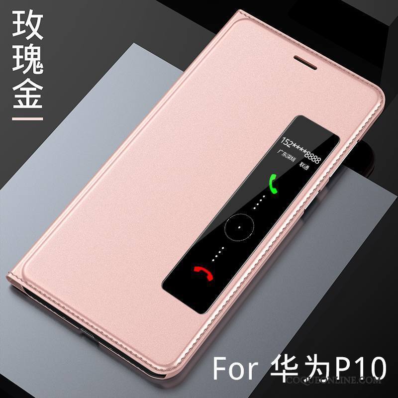 Huawei P10 Rose Tout Compris Housse Étui En Cuir Incassable Protection Coque De Téléphone