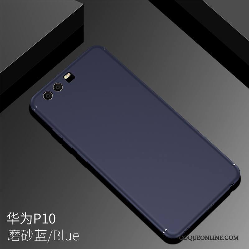Huawei P10 Silicone Très Mince Coque Noir Pu Fluide Doux Membrane