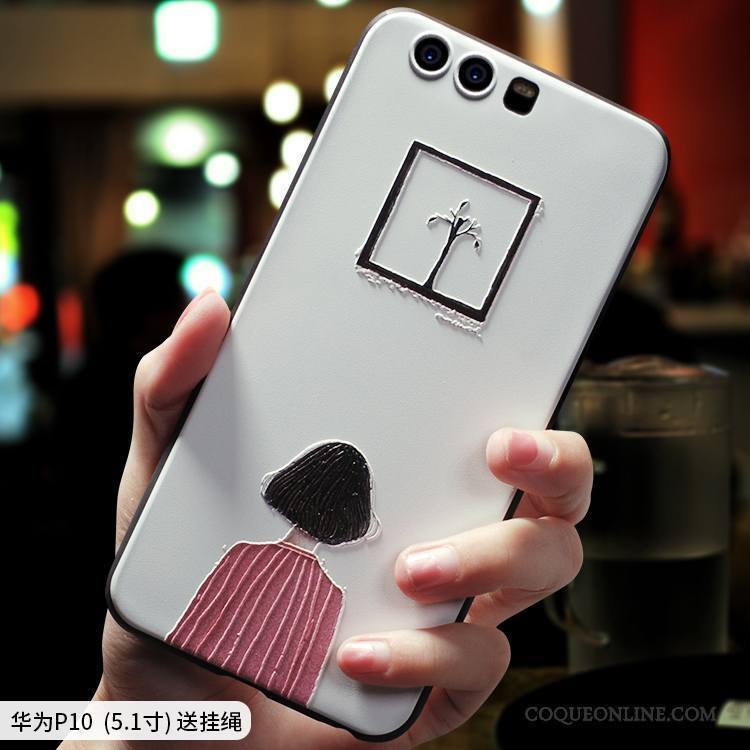 Huawei P10 Simple Silicone Créatif Coque De Téléphone Très Mince Art Tout Compris