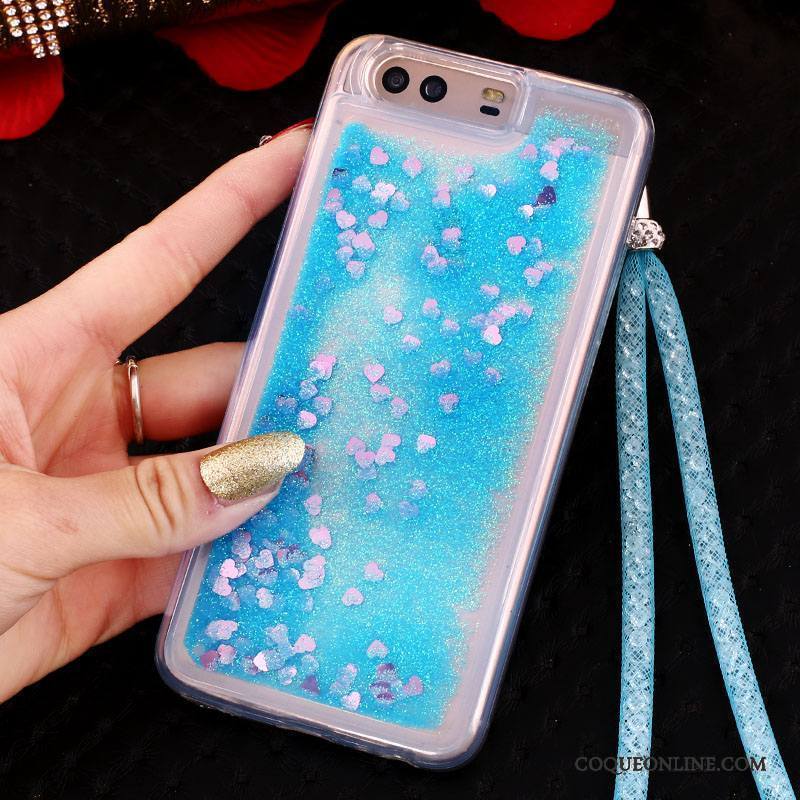 Huawei P10 Étui Protection Coque De Téléphone Fluide Doux Silicone Tout Compris Bleu