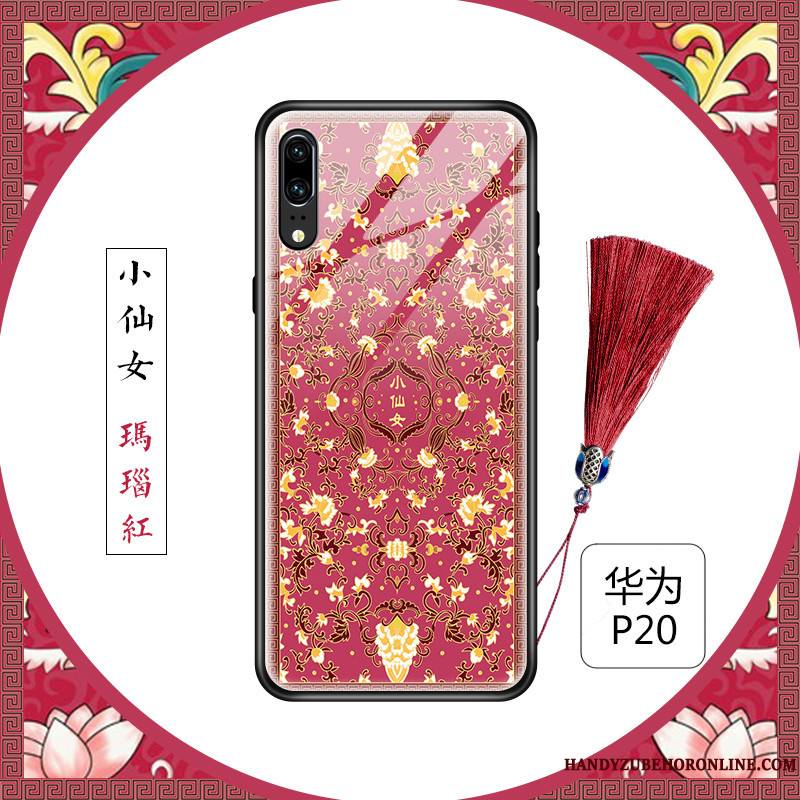 Huawei P20 Coque De Téléphone Fluide Doux Personnalité Nouveau Floral Créatif Frais