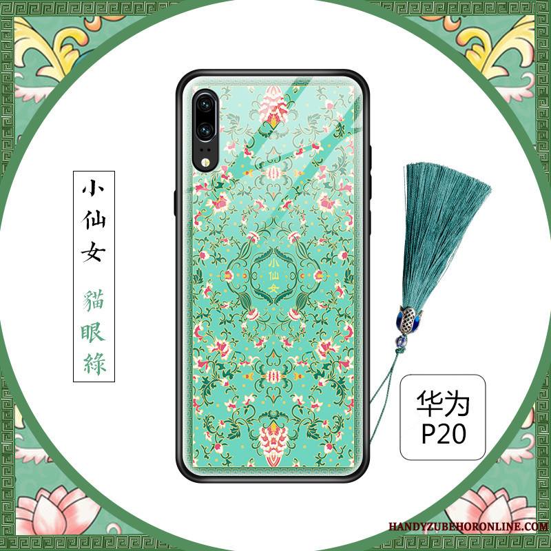 Huawei P20 Coque De Téléphone Fluide Doux Personnalité Nouveau Floral Créatif Frais