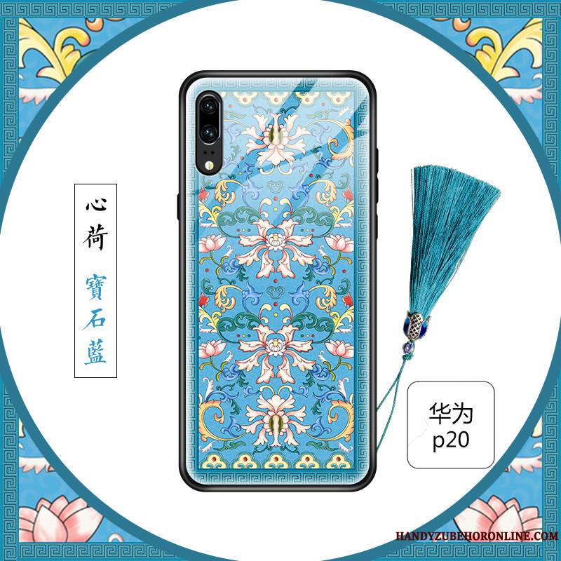 Huawei P20 Coque De Téléphone Fluide Doux Personnalité Nouveau Floral Créatif Frais