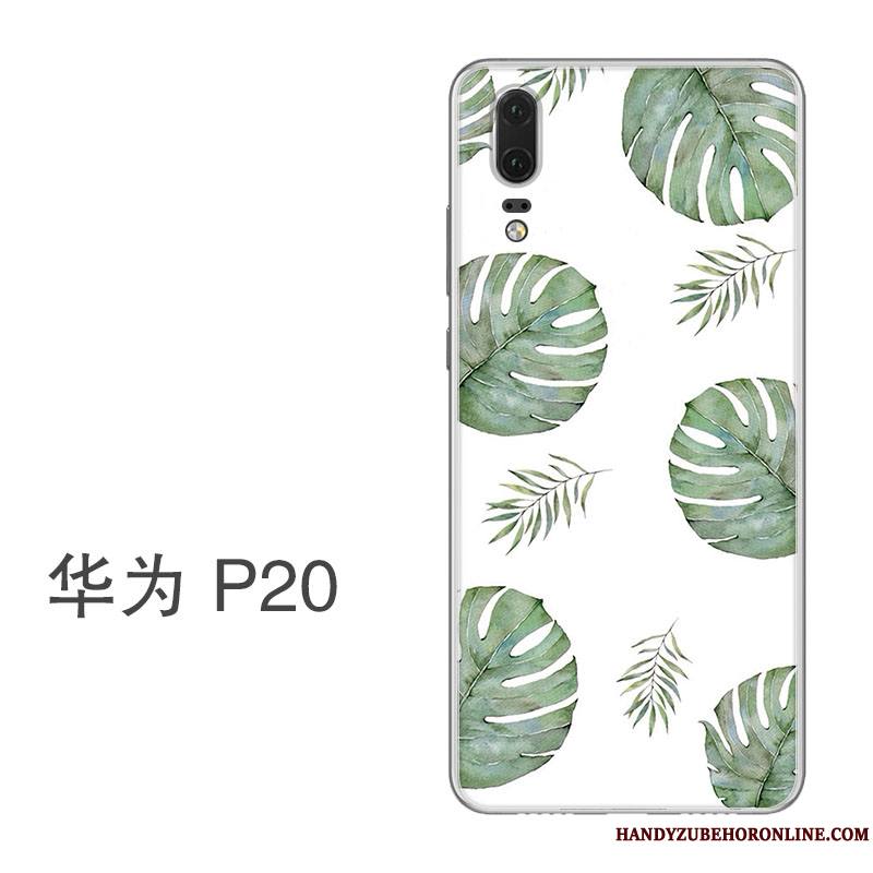 Huawei P20 Coque Protection Étui Tout Compris Incassable Ornements Suspendus Silicone Frais