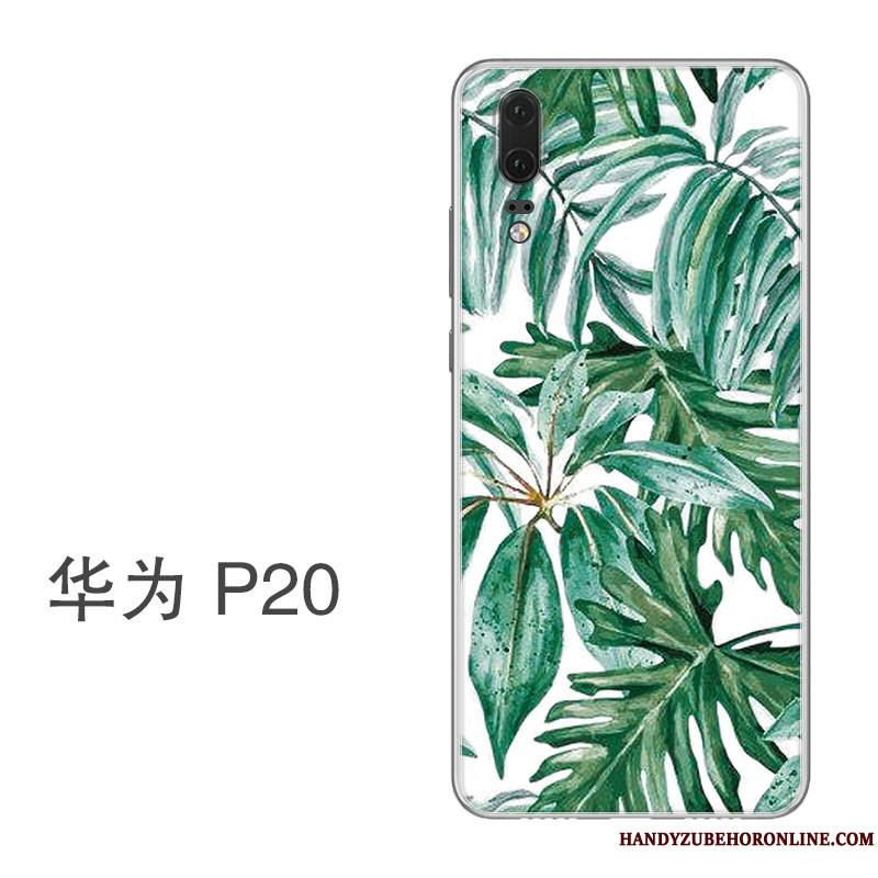 Huawei P20 Coque Protection Étui Tout Compris Incassable Ornements Suspendus Silicone Frais