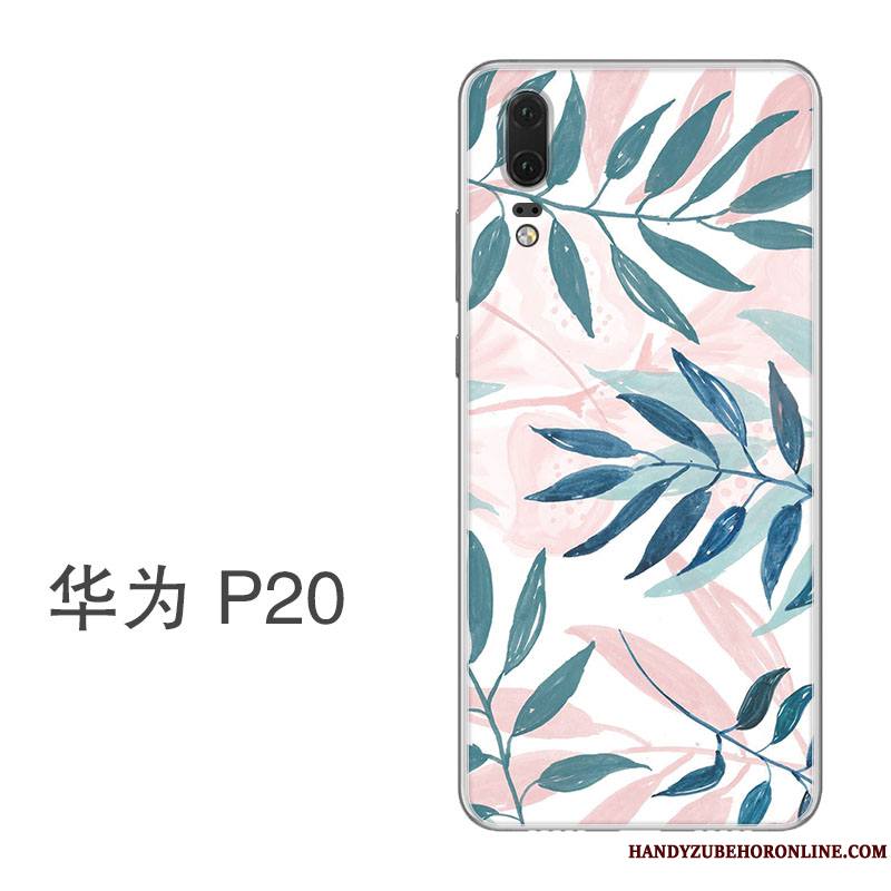 Huawei P20 Coque Protection Étui Tout Compris Incassable Ornements Suspendus Silicone Frais