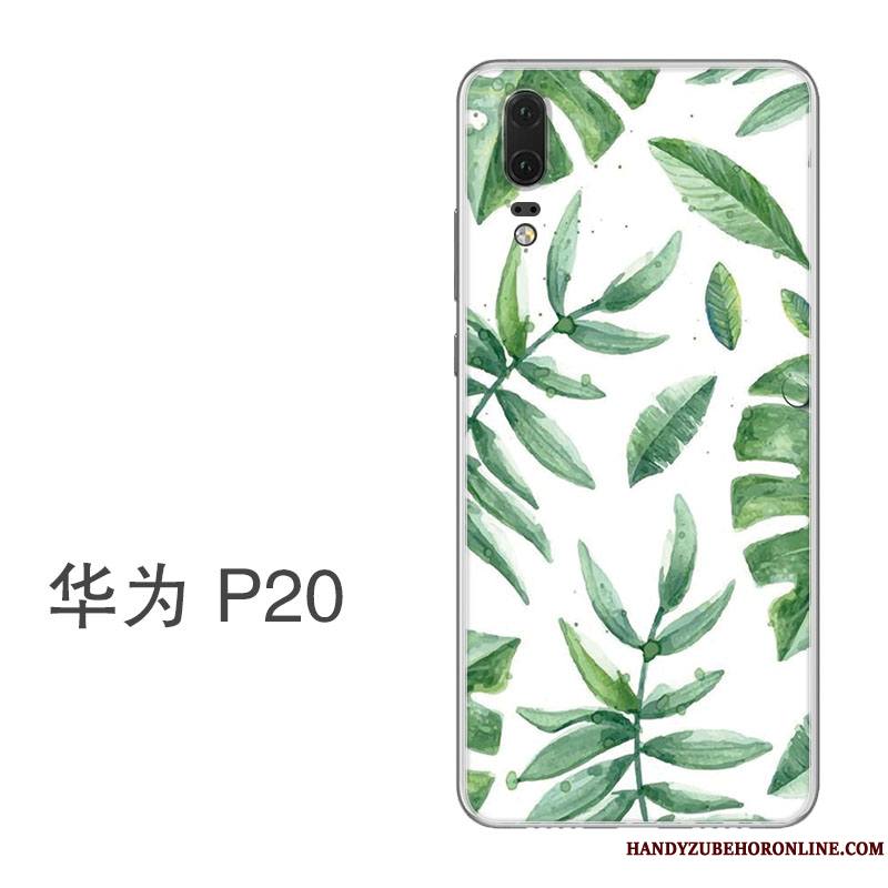 Huawei P20 Coque Protection Étui Tout Compris Incassable Ornements Suspendus Silicone Frais