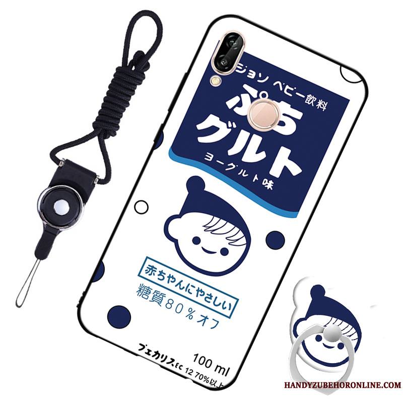 Huawei P20 Lite Bleu Protection Coque Silicone Étui Téléphone Portable