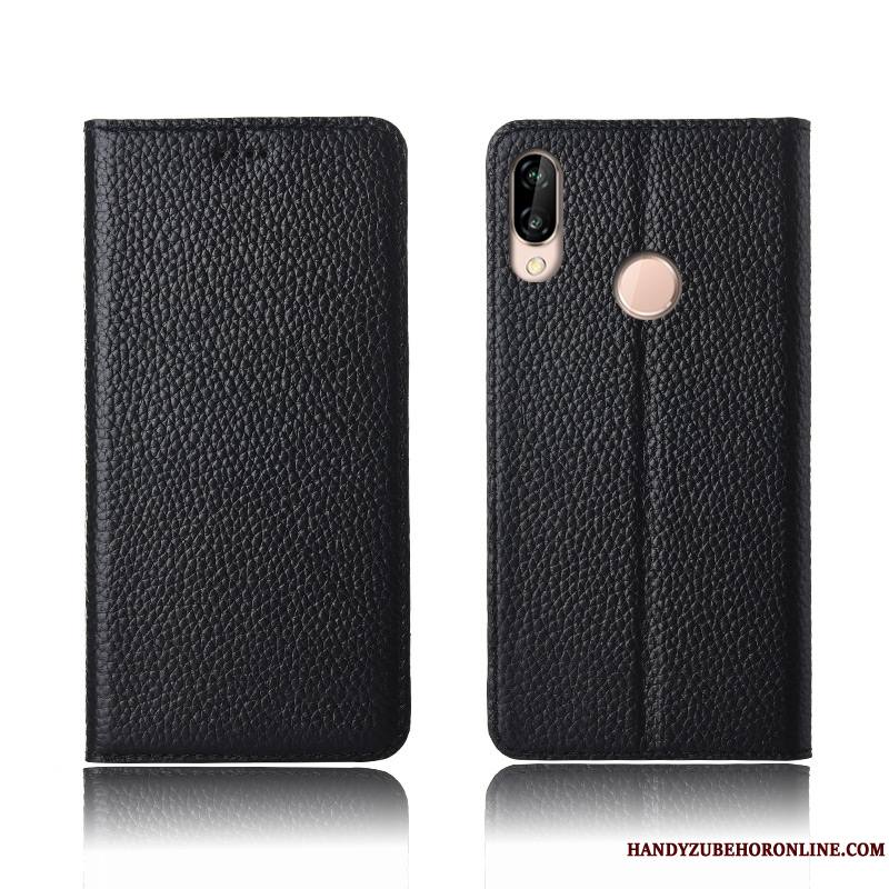 Huawei P20 Lite Clamshell Étui Protection Tout Compris Étui En Cuir Coque Silicone