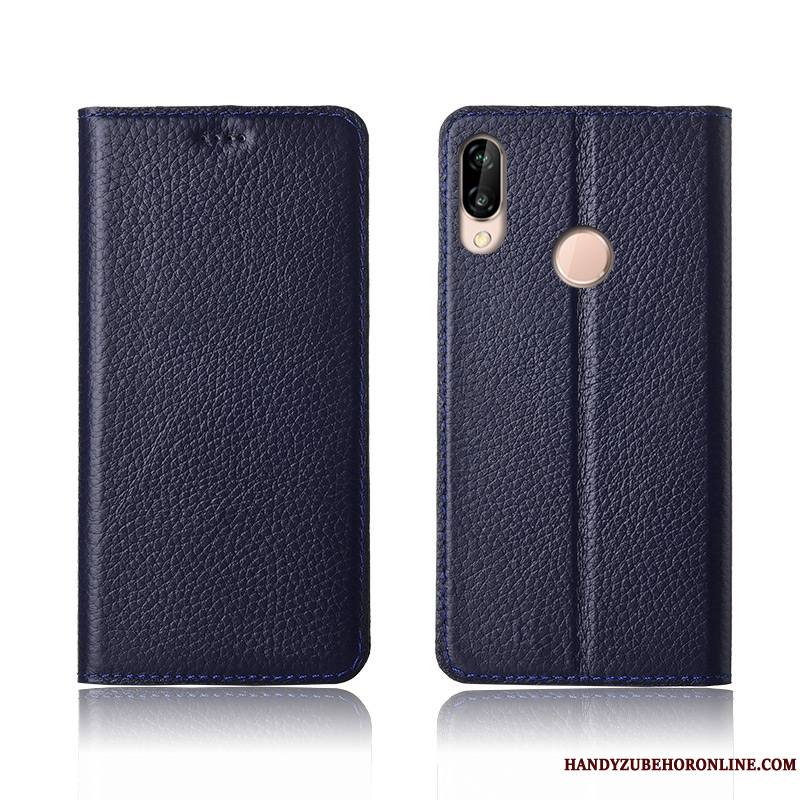 Huawei P20 Lite Clamshell Étui Protection Tout Compris Étui En Cuir Coque Silicone