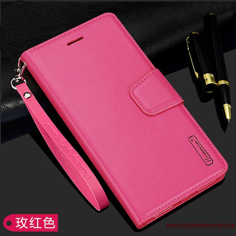 Huawei P20 Lite Coque De Téléphone Étui En Cuir Fluide Doux Incassable Tout Compris Protection Or