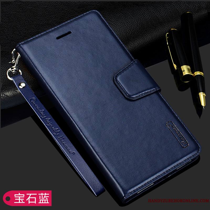 Huawei P20 Lite Coque De Téléphone Étui En Cuir Fluide Doux Incassable Tout Compris Protection Or