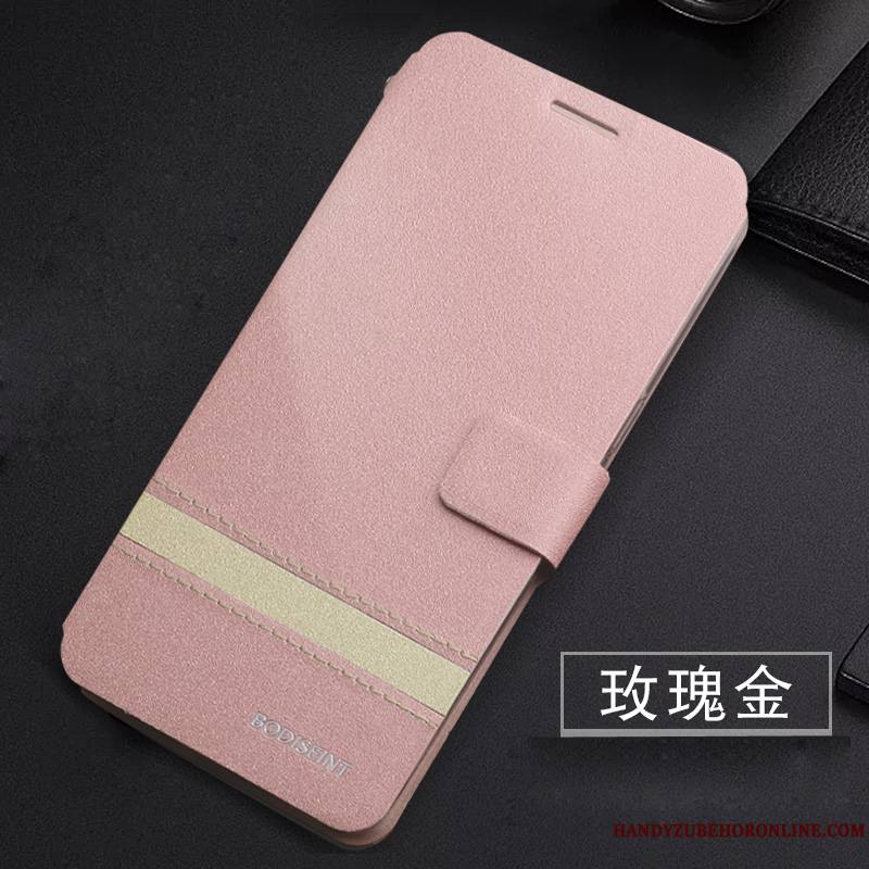 Huawei P20 Lite Coque De Téléphone Étui En Cuir Ornements Suspendus Tout Compris Housse Simple Rose