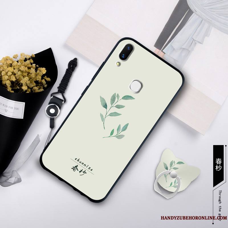 Huawei P20 Lite Fluide Doux Étui Coque De Téléphone Jeunesse Ornements Suspendus Vert