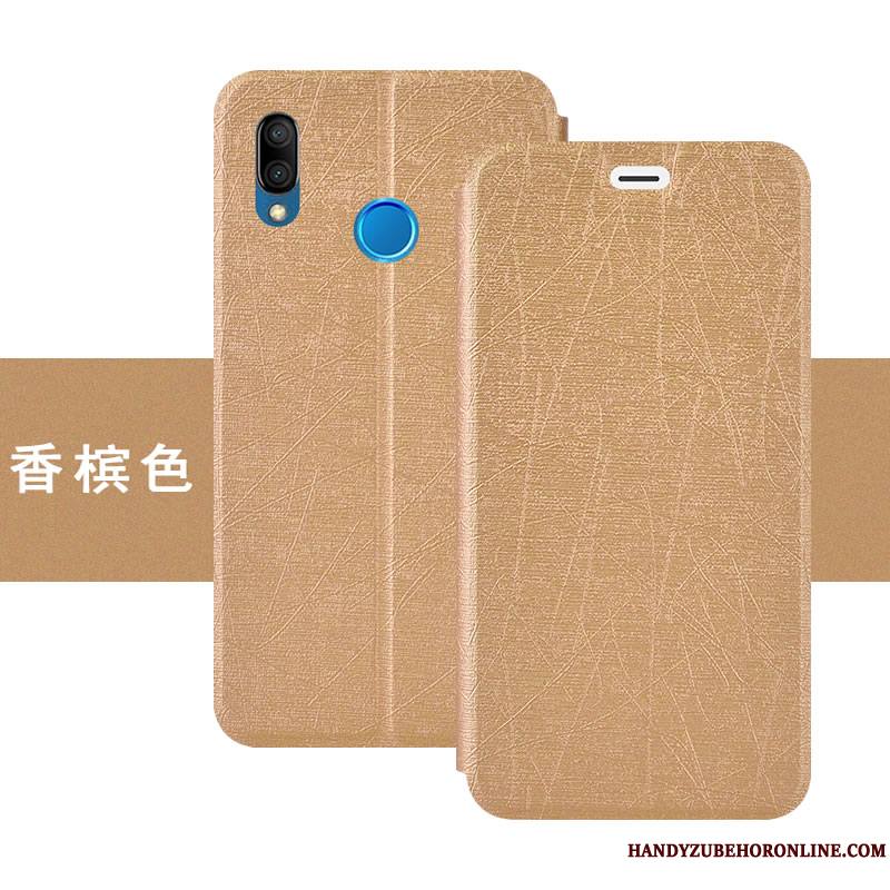 Huawei P20 Lite Jeunesse Couleur Étui Bleu Tout Compris Étui En Cuir Coque De Téléphone