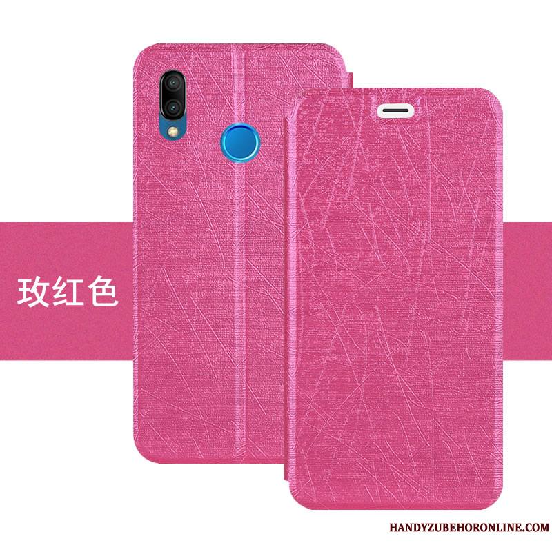 Huawei P20 Lite Jeunesse Couleur Étui Bleu Tout Compris Étui En Cuir Coque De Téléphone