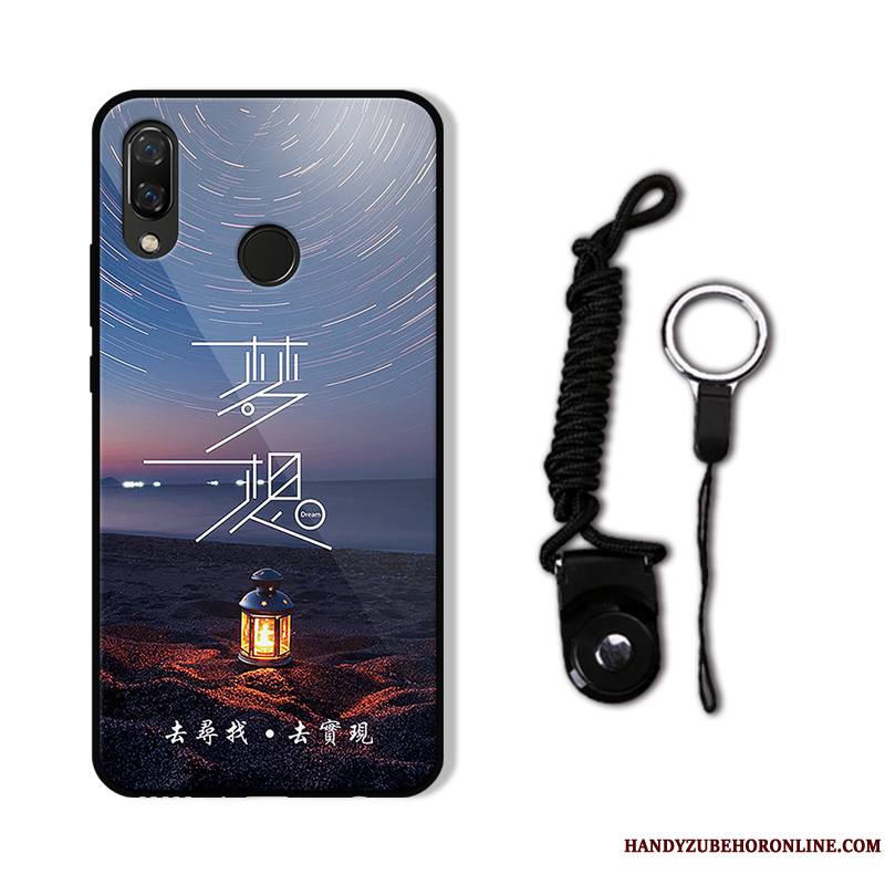 Huawei P20 Lite Étui Protection Jeunesse Coque De Téléphone Ornements Suspendus Miroir Blanc
