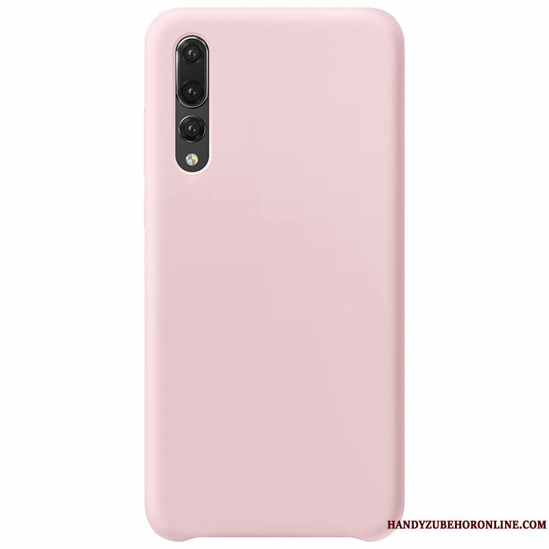 Huawei P20 Pro Coque Amoureux Délavé En Daim Simple Authentique Légères Blanc Très Mince