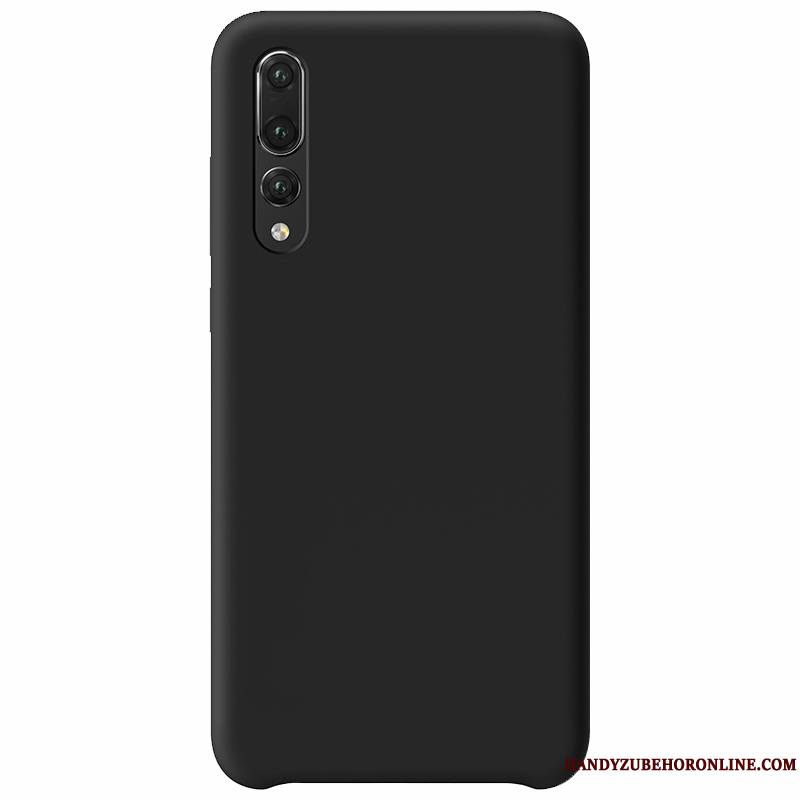 Huawei P20 Pro Coque Amoureux Délavé En Daim Simple Authentique Légères Blanc Très Mince