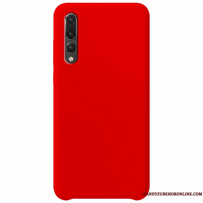 Huawei P20 Pro Coque Amoureux Délavé En Daim Simple Authentique Légères Blanc Très Mince