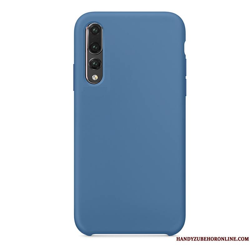 Huawei P20 Pro Coque Amoureux Délavé En Daim Simple Authentique Légères Blanc Très Mince