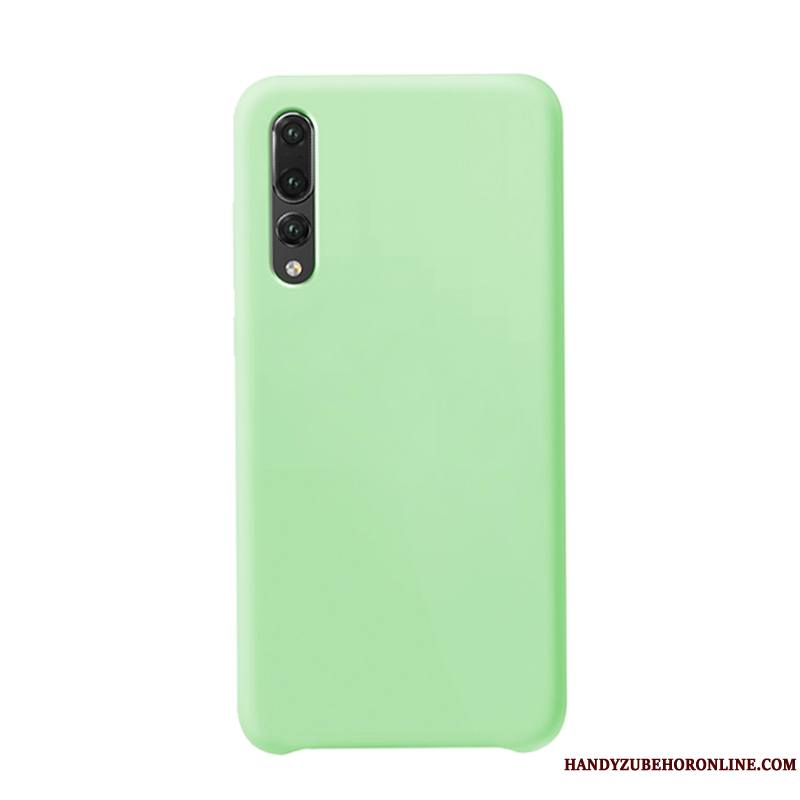 Huawei P20 Pro Coque Amoureux Délavé En Daim Simple Authentique Légères Blanc Très Mince