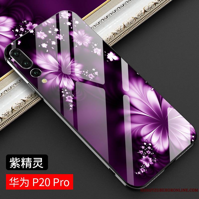 Huawei P20 Pro Coque Mode Étui Tendance Luxe Violet Très Mince Protection