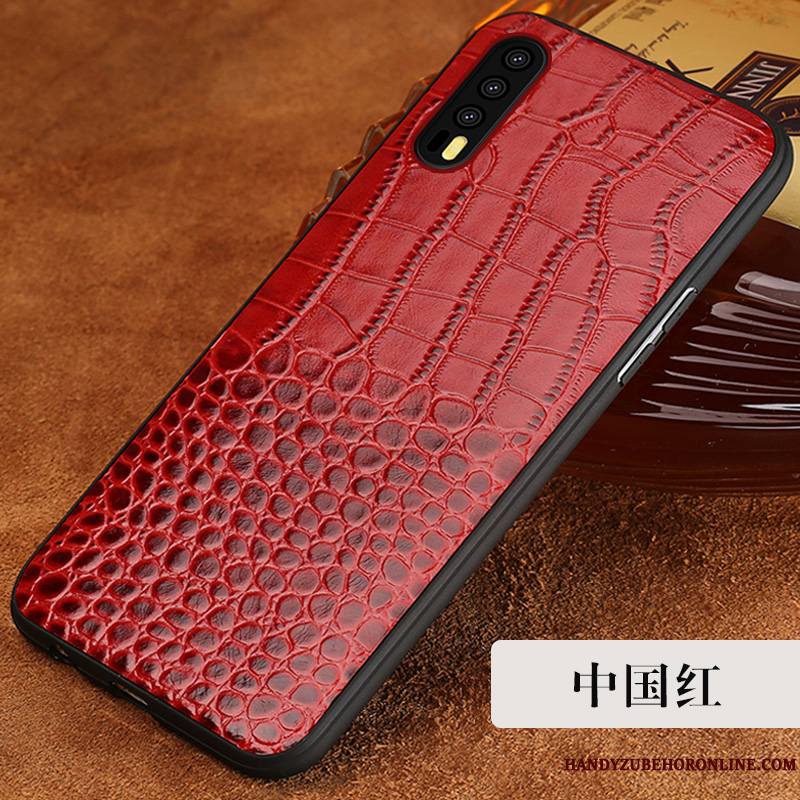 Huawei P20 Pro Cuir Coque De Téléphone Créatif Cuir Véritable Luxe Business Personnalité