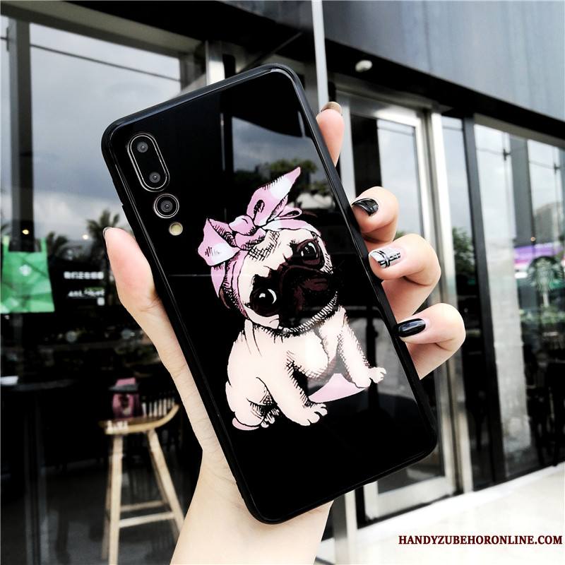 Huawei P20 Pro Dessin Animé Étui Nouveau Protection Rouge Coque De Téléphone Verre