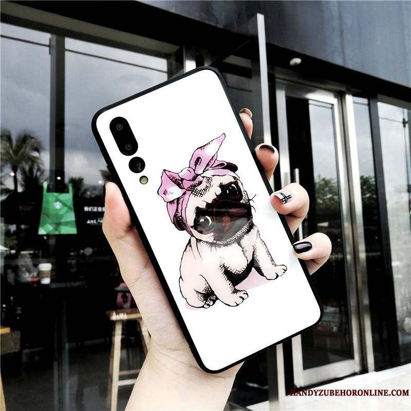 Huawei P20 Pro Dessin Animé Étui Nouveau Protection Rouge Coque De Téléphone Verre