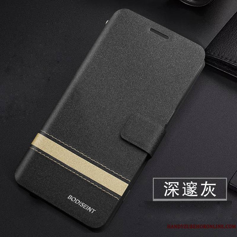 Huawei P20 Pro Incassable Housse Coque Membrane Simple Étui En Cuir Noir