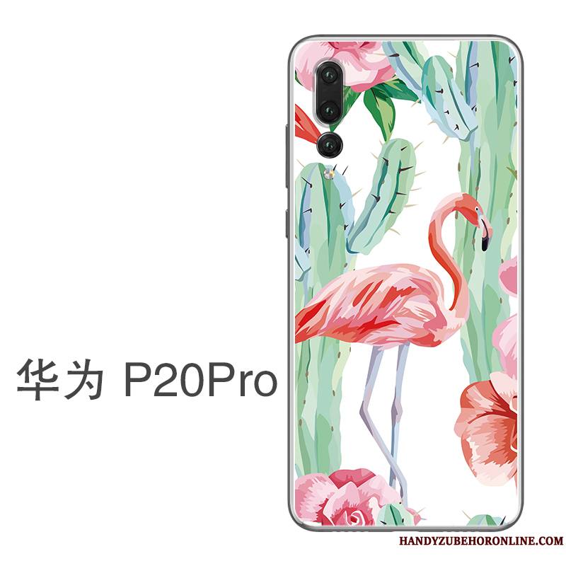 Huawei P20 Pro Net Rouge Vert Coque De Téléphone Très Mince Protection Étui
