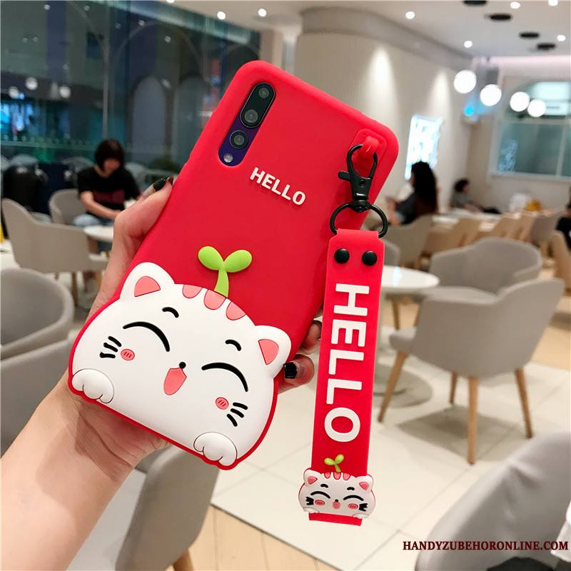 Huawei P20 Pro Rose Coque De Téléphone Marque De Tendance Personnalité Étui Silicone Fluide Doux