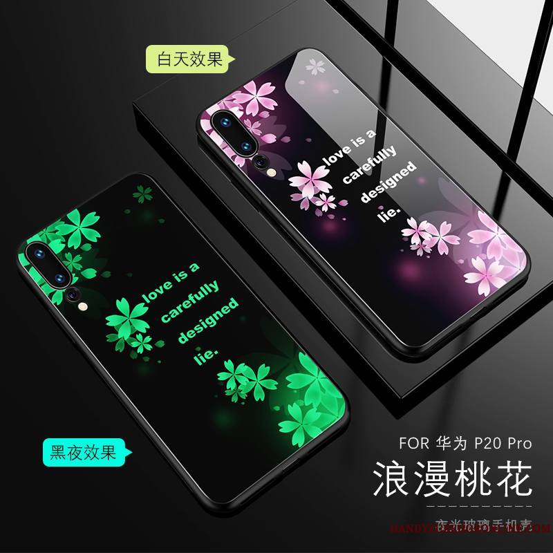Huawei P20 Pro Tout Compris Amoureux Protection Coque De Téléphone Silicone Lumineuses Très Mince