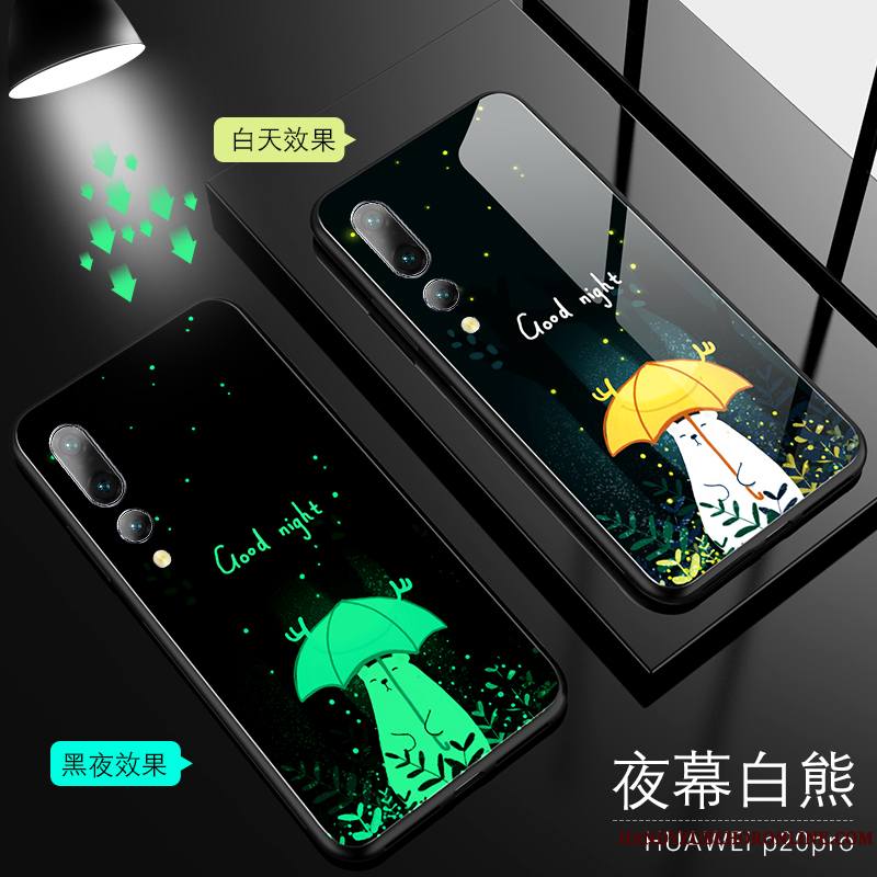 Huawei P20 Pro Tout Compris Amoureux Protection Coque De Téléphone Silicone Lumineuses Très Mince