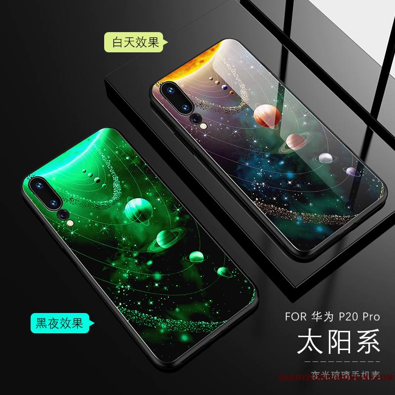 Huawei P20 Pro Tout Compris Amoureux Protection Coque De Téléphone Silicone Lumineuses Très Mince