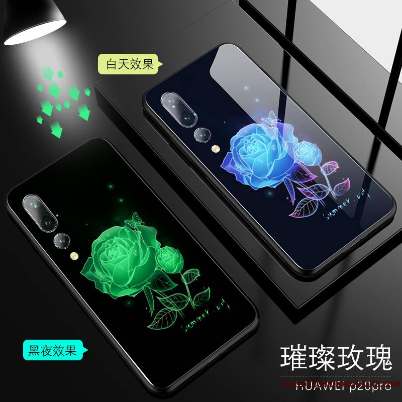 Huawei P20 Pro Tout Compris Amoureux Protection Coque De Téléphone Silicone Lumineuses Très Mince