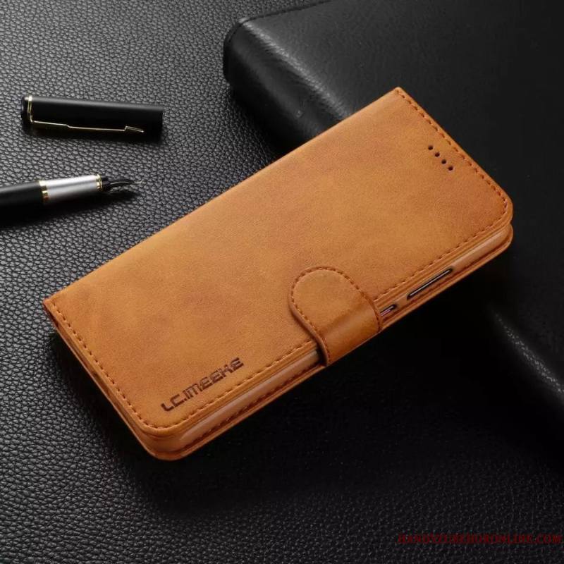 Huawei P20 Pro Étui En Cuir Gris Incassable Cuir Véritable Protection Coque De Téléphone Housse