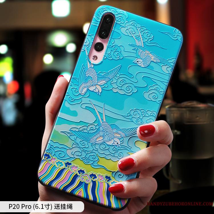 Huawei P20 Pro Étui Silicone Très Mince Tendance Coque De Téléphone Tout Compris Incassable