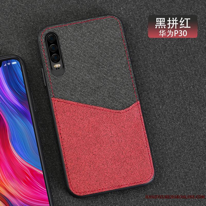 Huawei P30 Coque Créatif Business Marque De Tendance Protection Personnalité Magnétisme Gris